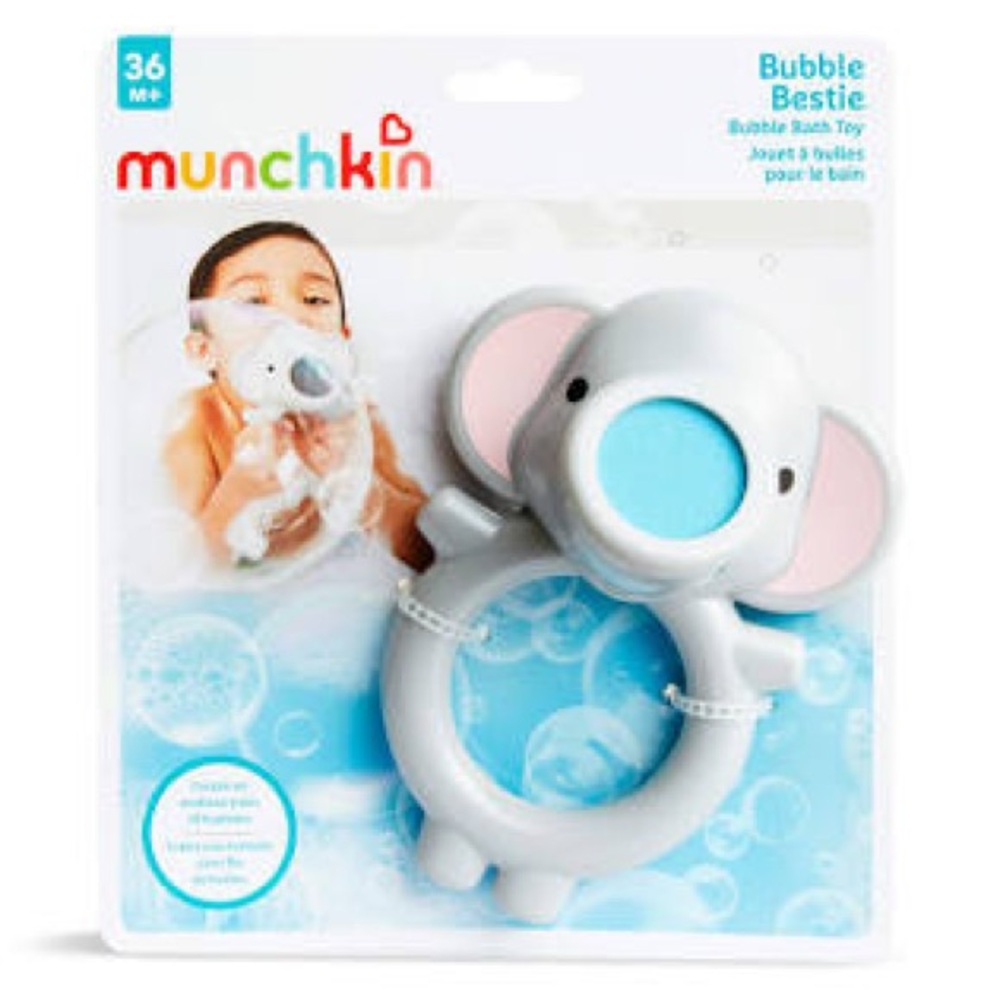 Munchkin Gray Elephant Bath Toy
